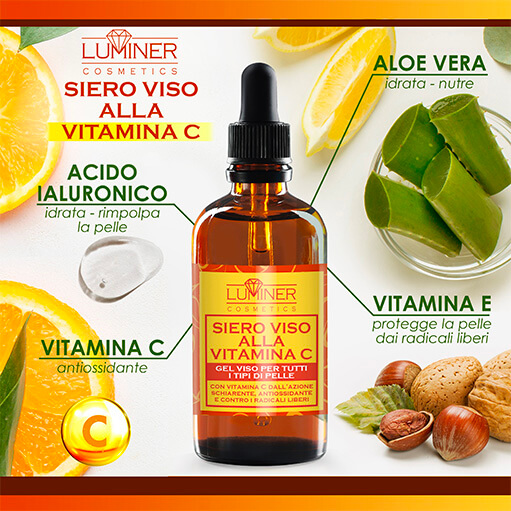 Siero alla Vitamina C Antiossidante, Luminosità e Rigenerazione