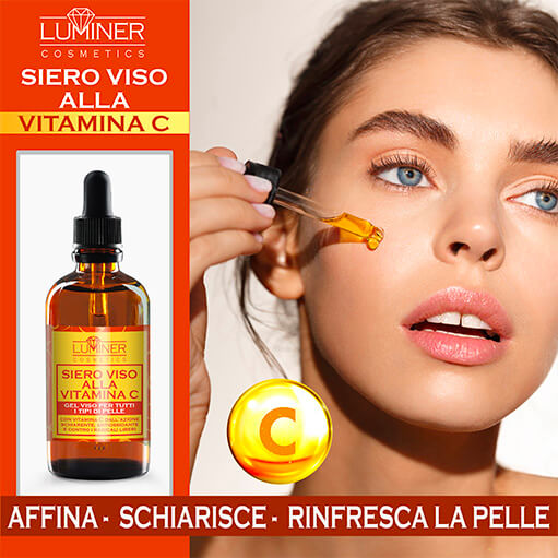 Siero viso alla vitamina C con acido ialuronico puro